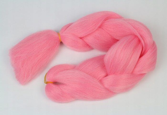 Włosy SYNTETYCZNE do warkoczyków KOLOROWE warkoczyki DOCZEPIANE WŁOSY pasma Marka Luvu