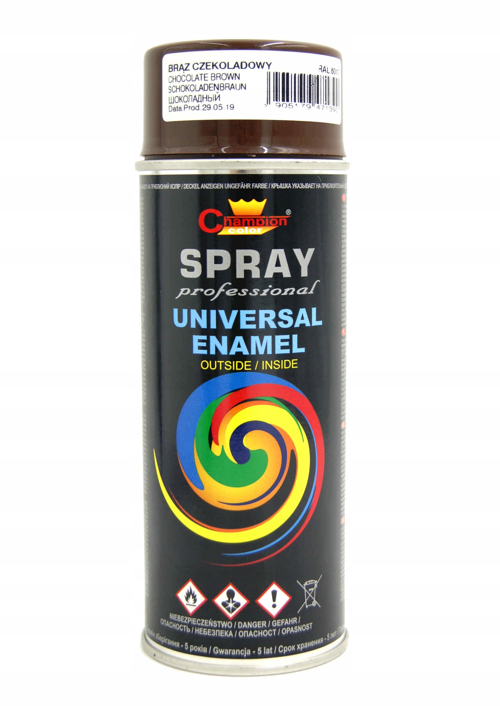 

Lakier Farba W Sprayu Brąz Czekoladowy RAL8017