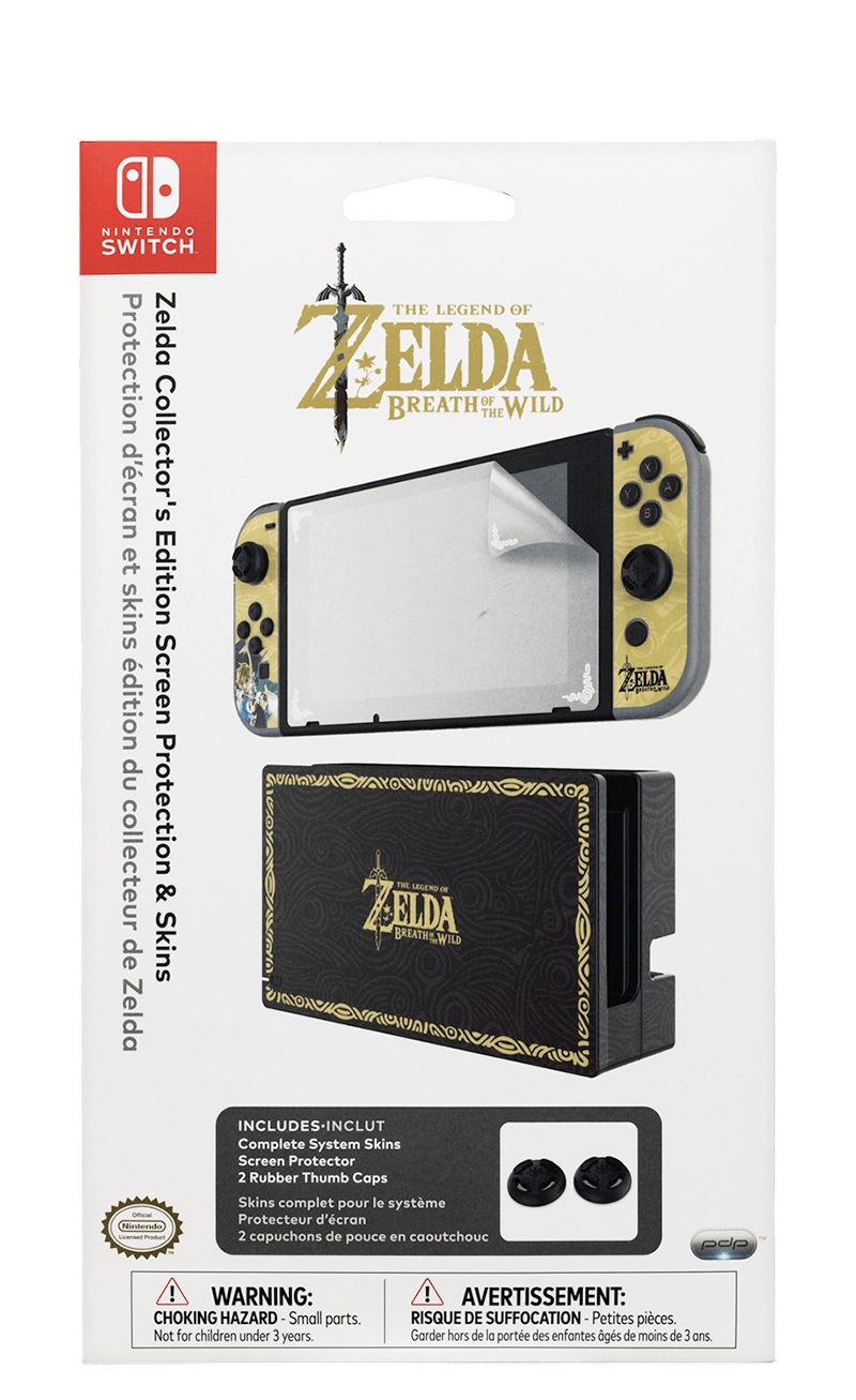 

Pdp Switch Folia na ekran + skin motyw Zelda