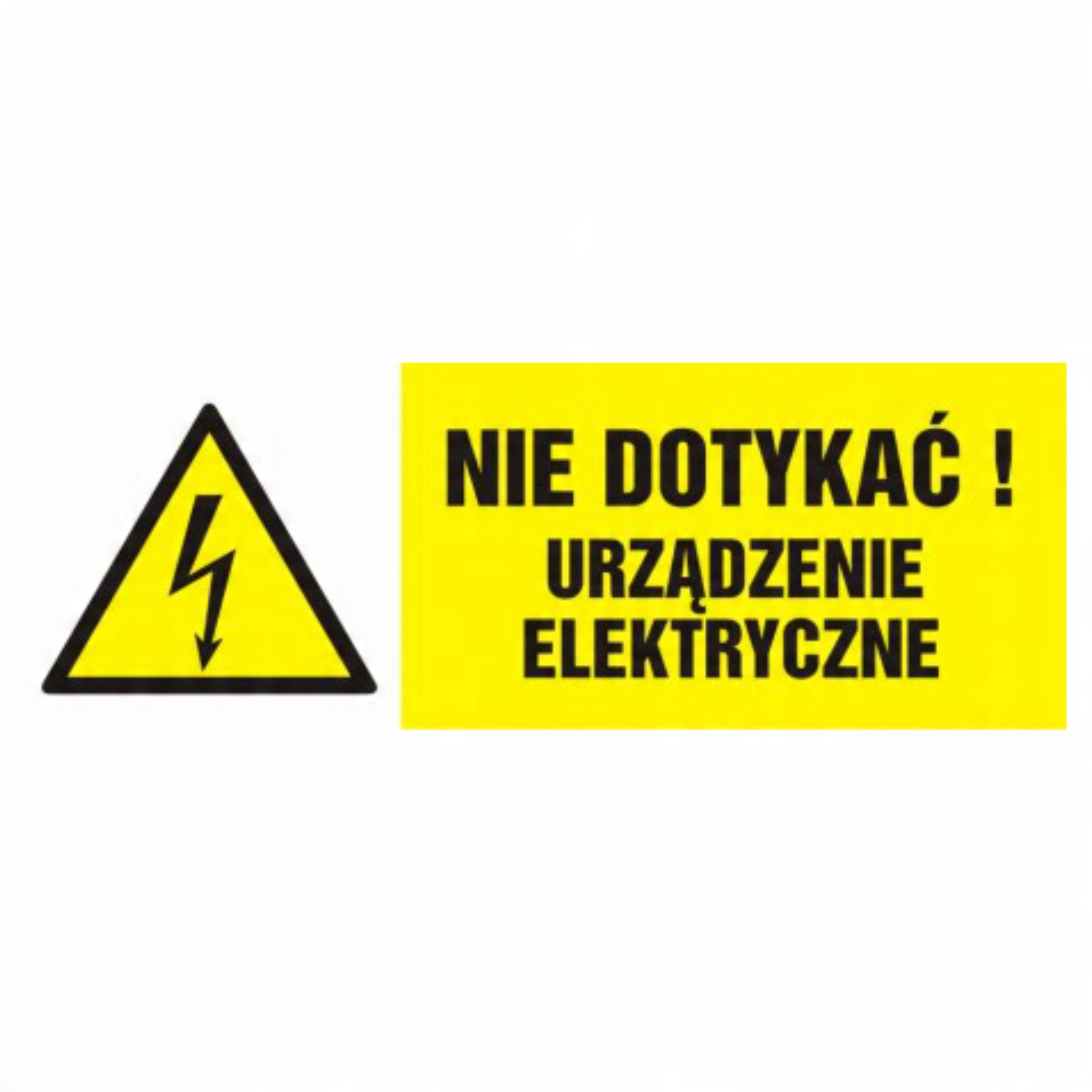 

Tablica znak naklejka Nie dotykać! 3,7x10,5cm