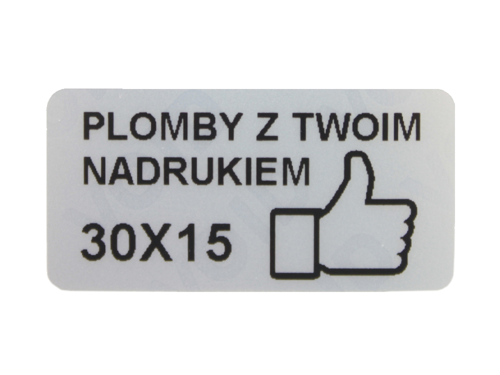 

Plomby Gwarancyjne Stickery 30x15 Void Mat 1000SZT