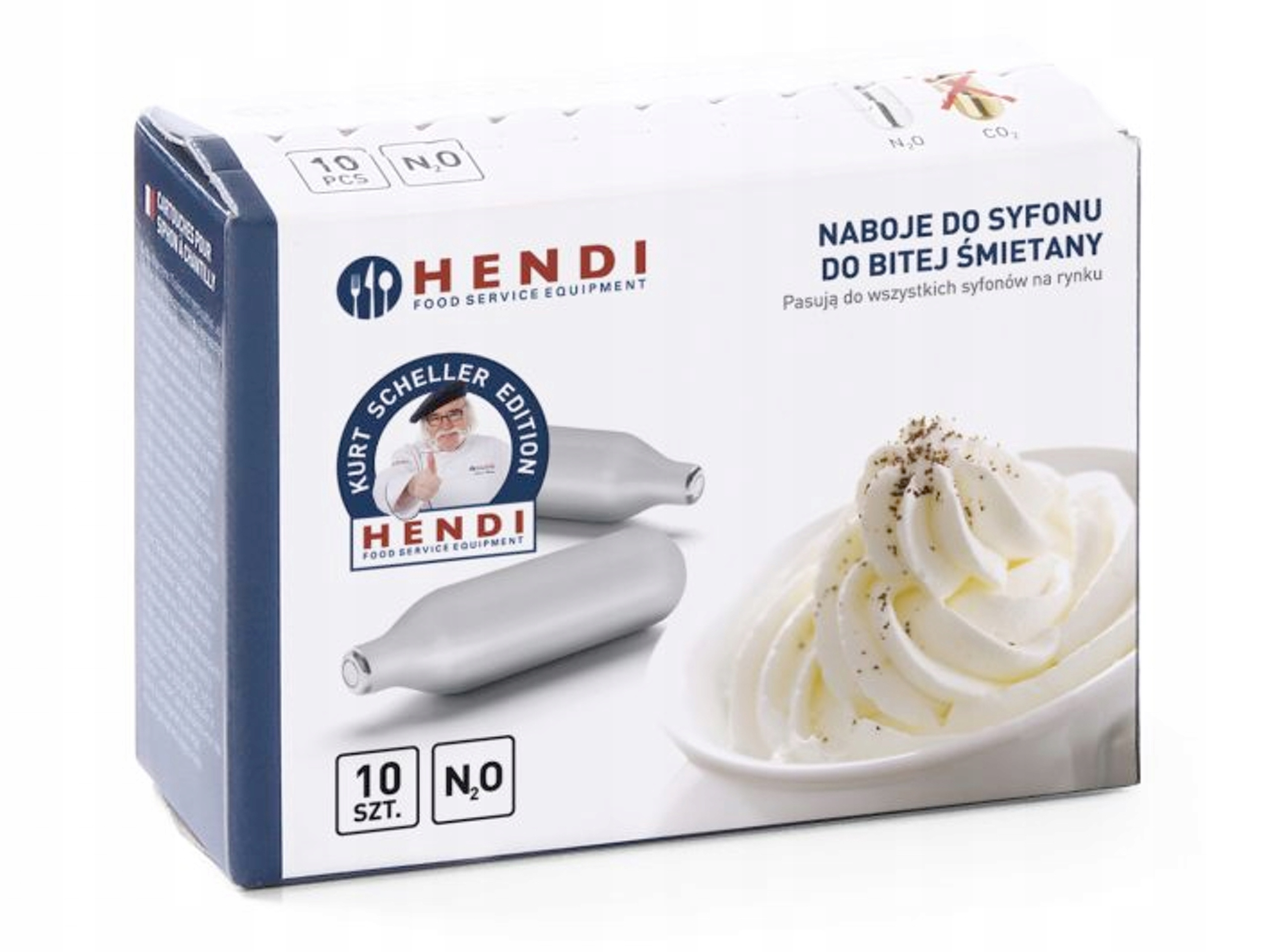 

Naboje Do Syfonu Do Bitej Śmietany 10 Sztuk Hendi