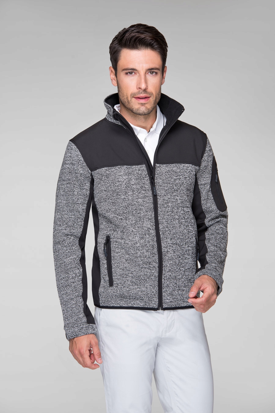 SOFTSHELL kurtka męska, 2 kolory, szary, r.3XL Rozmiar 3XL