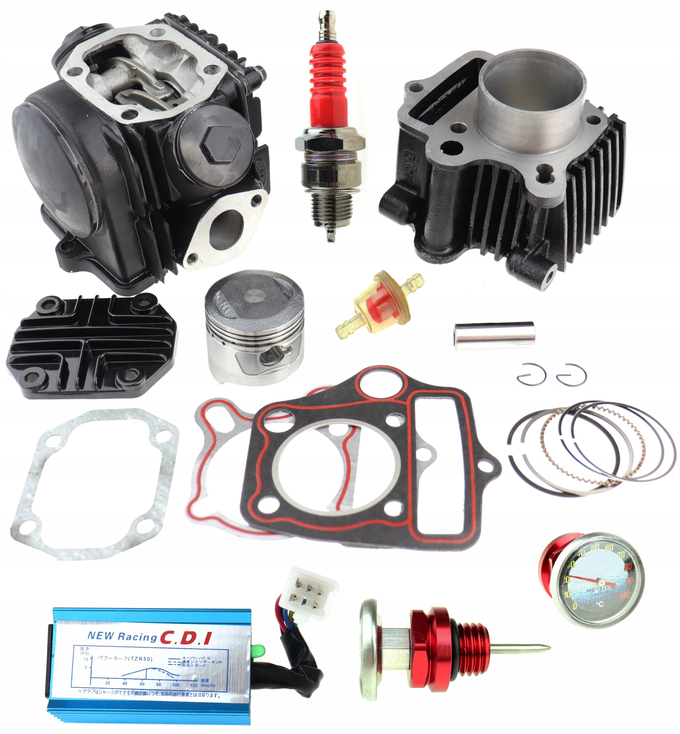 

Cylinder Głowica 80cc Zipp Neken Gb Street Gr 500