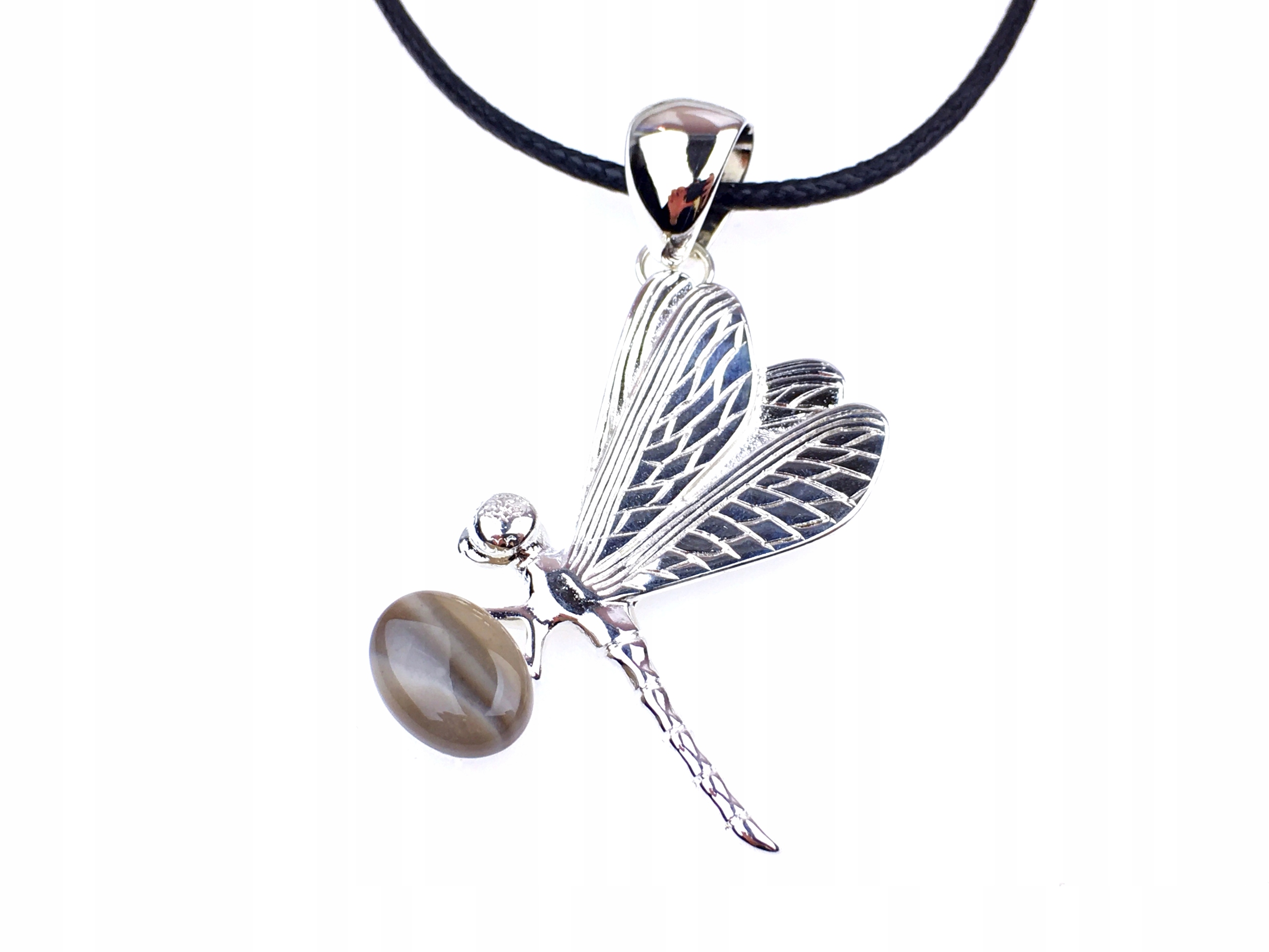 

wisior zawieszka krzemień pasiasty ważka producent