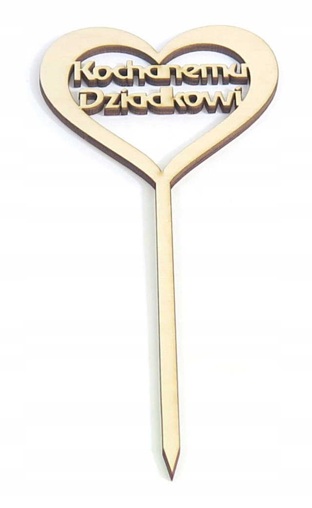 TOPER DO KWIATÓW PREZENTU NA DZIEŃ DZIADKA RT49 Materiał drewno