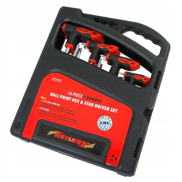 ZESTAW TORX I IMBUS Z RACZKA W WALIZCE KURZA LAPKA Brand Neilsen