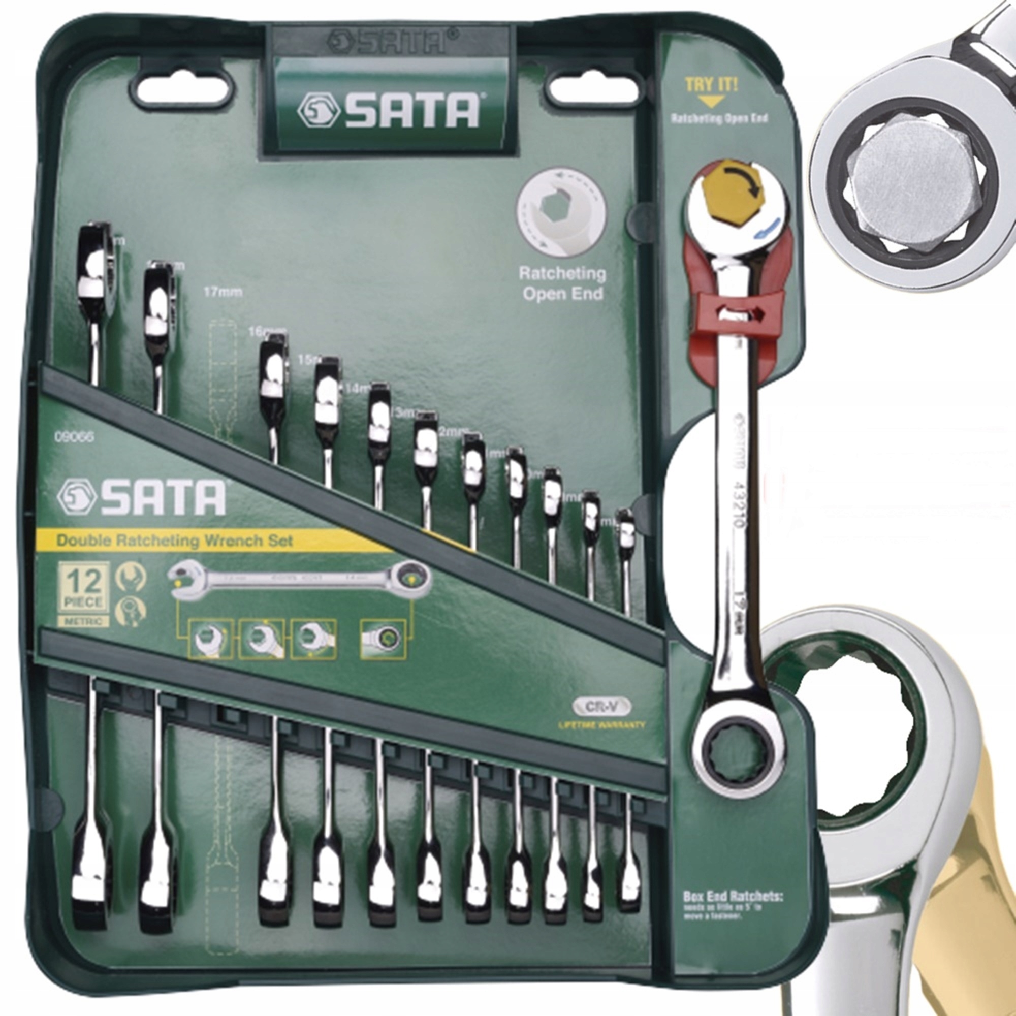 ZESTAW KLUCZY PLASKO OCZKOWYCH PODWOJNA GRZECHOTKA