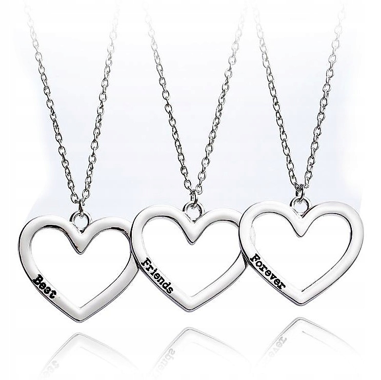 NASZYJNIK PRZYJAŹNI BEST FRIENDS FOREVER___3sztuki