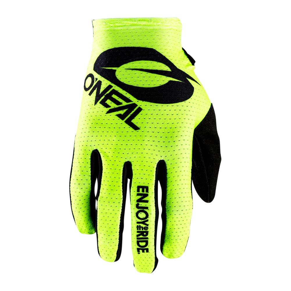 Żółte jaskrawe rękawiczki neon mtb enduro 2XL