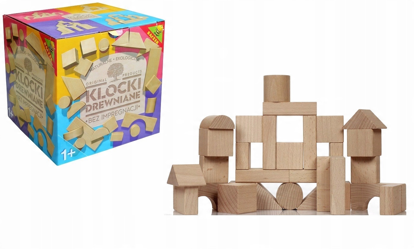 

Klocki Drewniane Edukacyjne Montessori