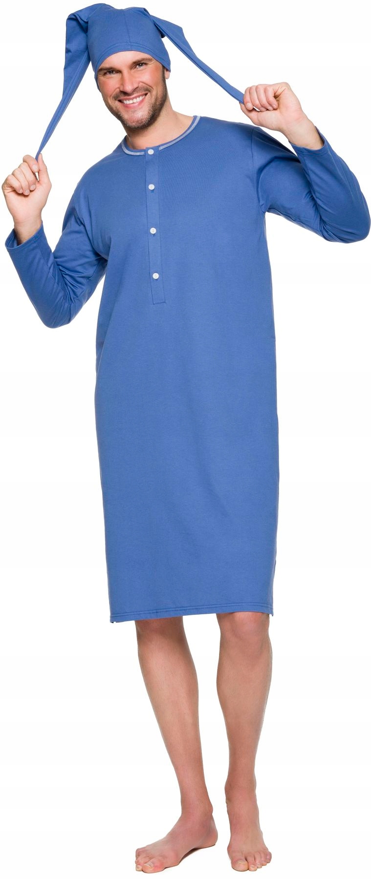 Taro ROZPINANA MĘSKA KOSZULA NOCNA + SZLAFMYCA L Rozmiar L