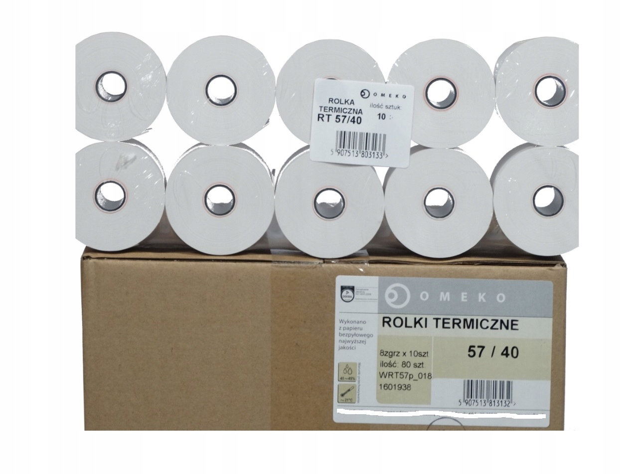 

Rolka Termiczna 57 X 40 Do Kasy FISKALNEJ,10SZTUK