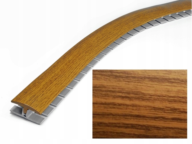 Listwa step flex do łączenia podłóg 3 m Dąb Cognac