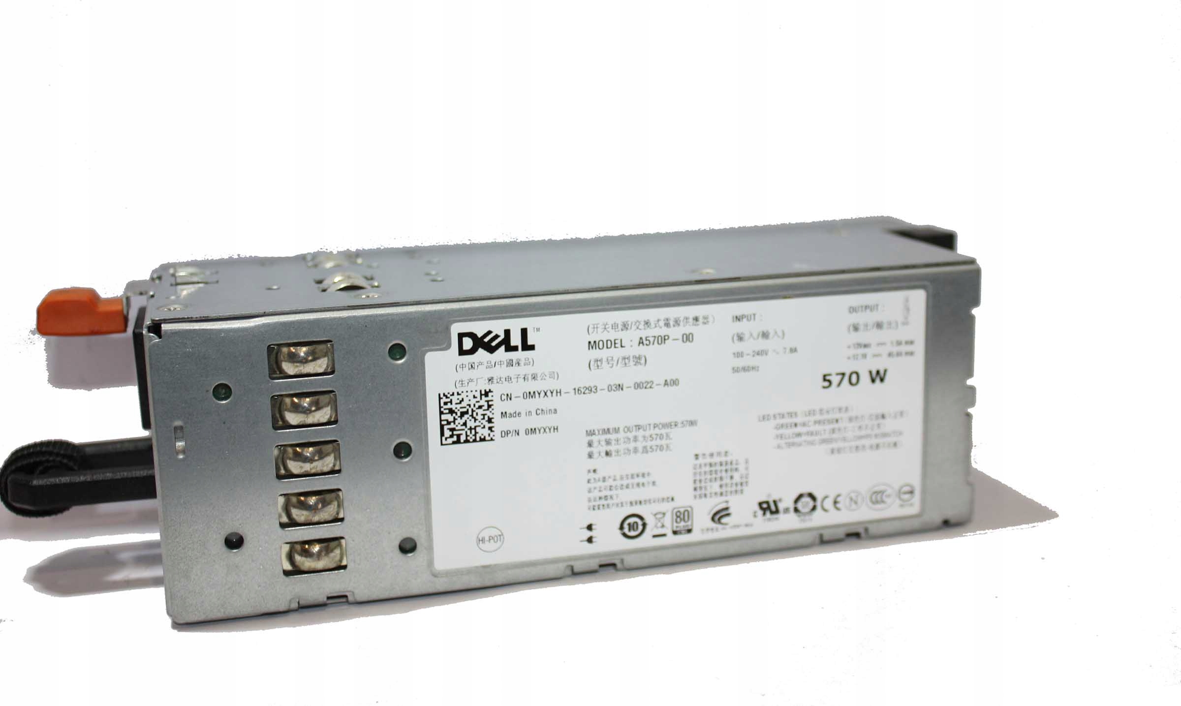 POWER SUPPLY DELL 0J98GF 570W HOT SWAP A570P-00