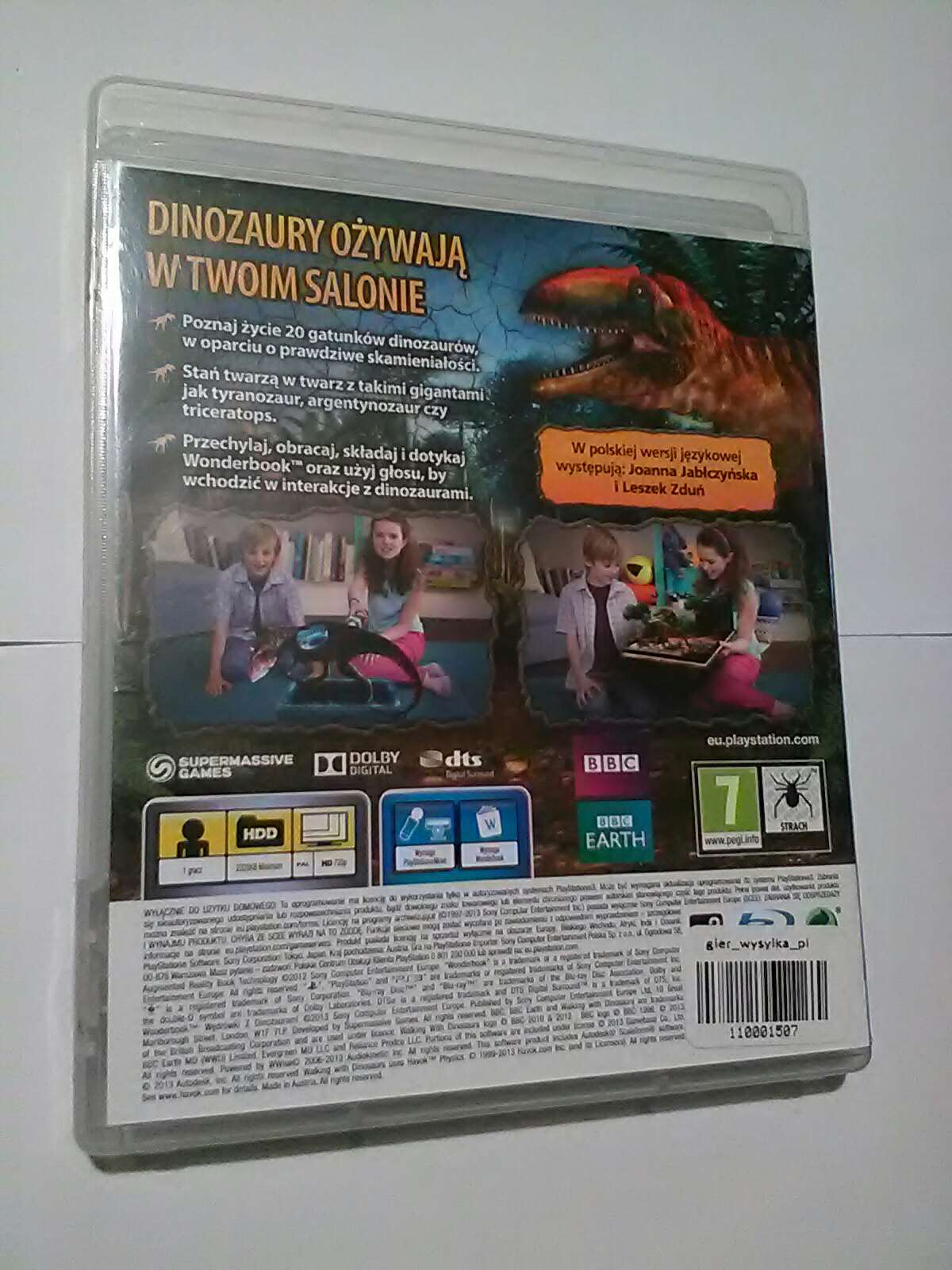 Wonderbook Wedrówki z Dinozaurami PS3 PL Wydawca Supermassive Games