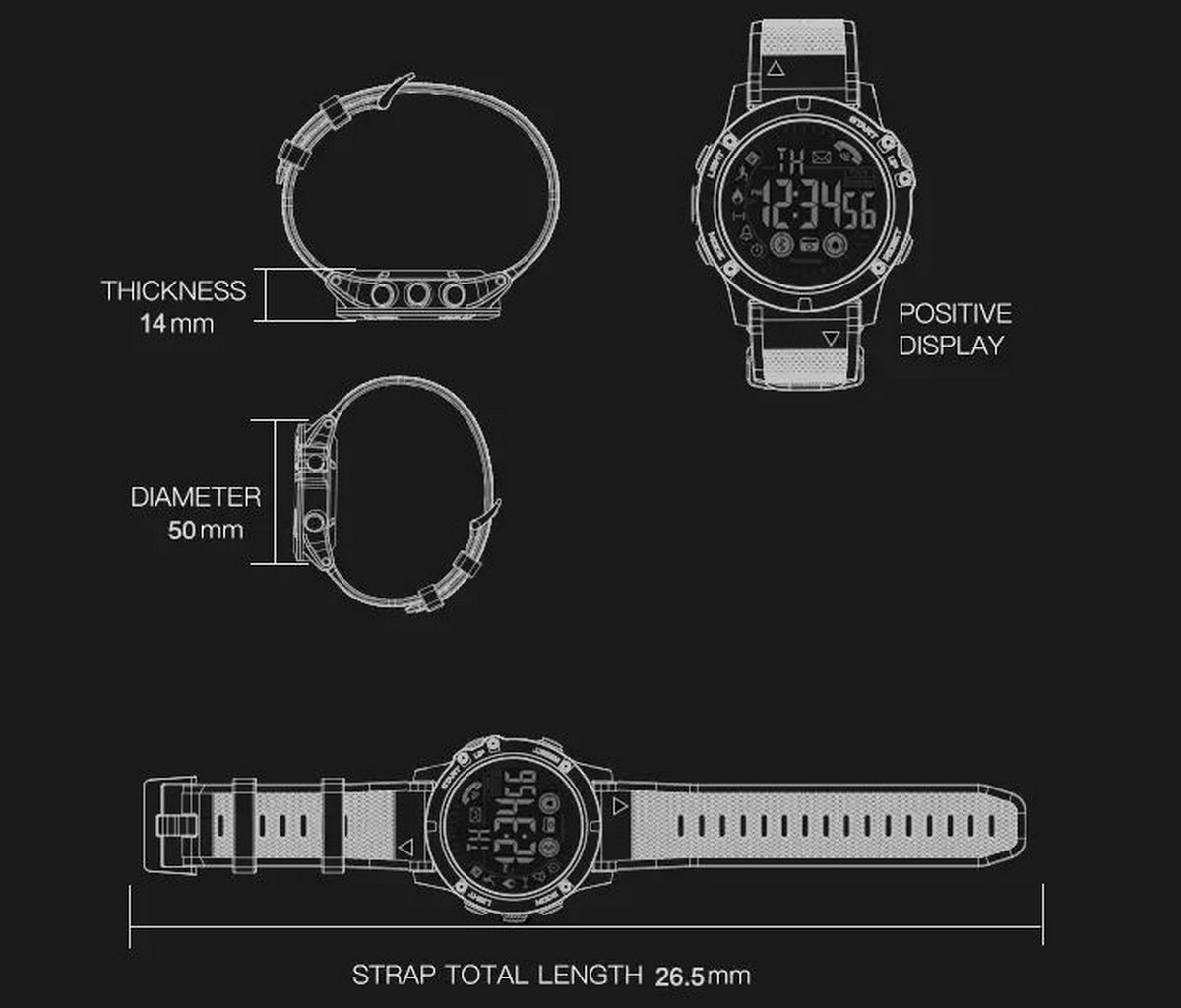 SMARTWATCH ZEGAREK WODOODPORNY SPORTOWY PR1-2 BT Kompatybilność systemowa Android