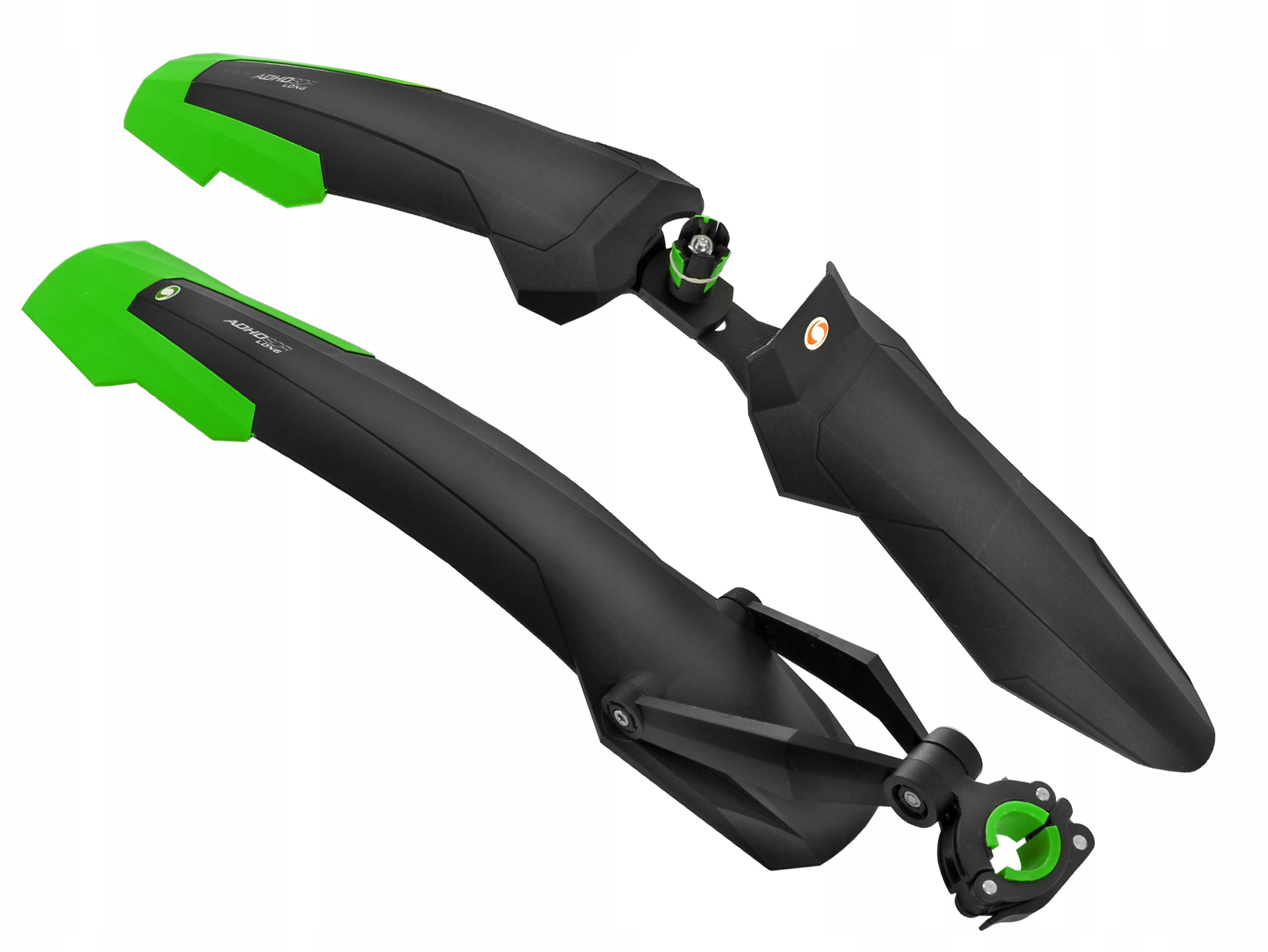 Błotniki rowerowe Simpla Mtb Adhd Sdl long 27,5-29'' czarno-zielone