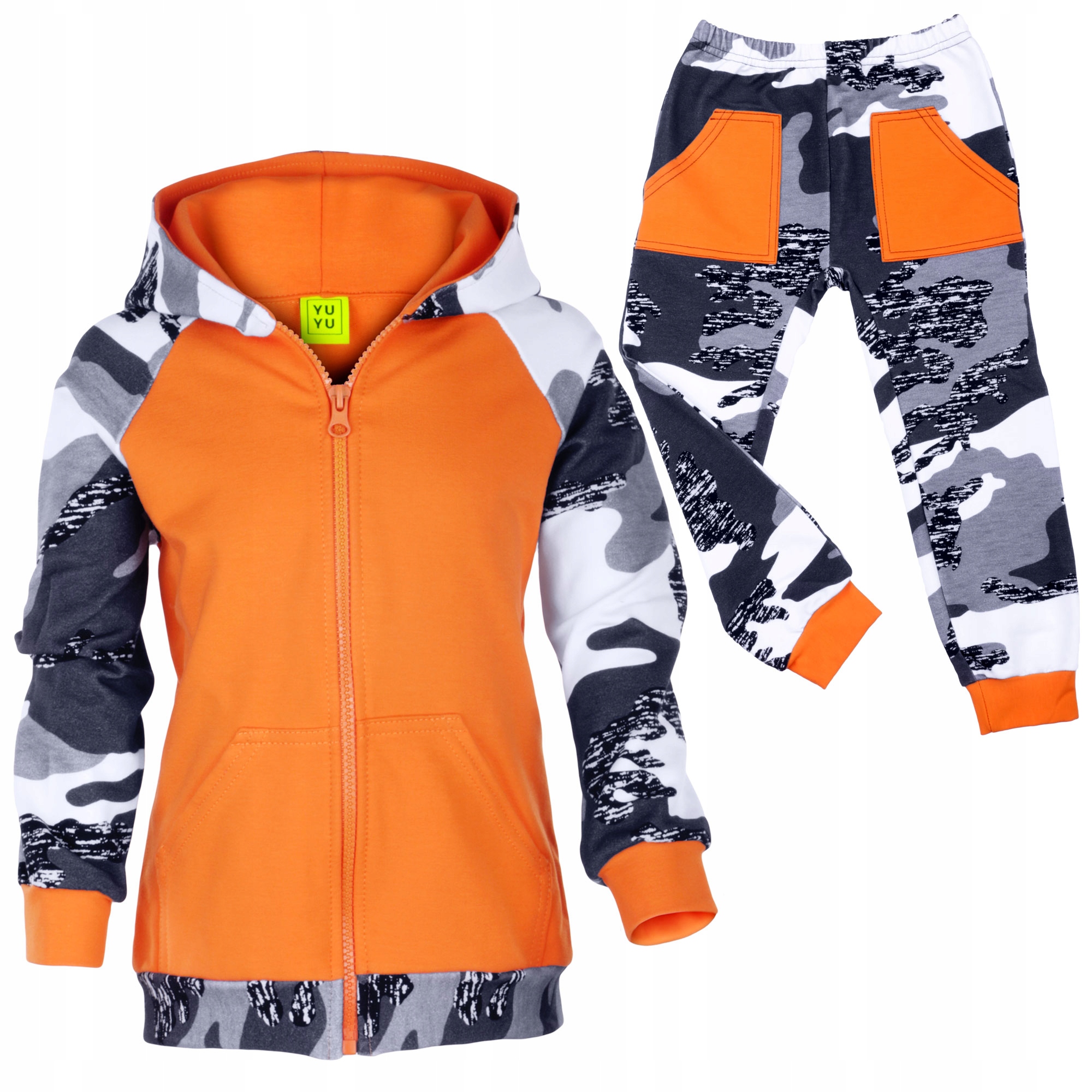 

Bobas Dres Bluza Pomarańczowa + Spodnie Moro 104