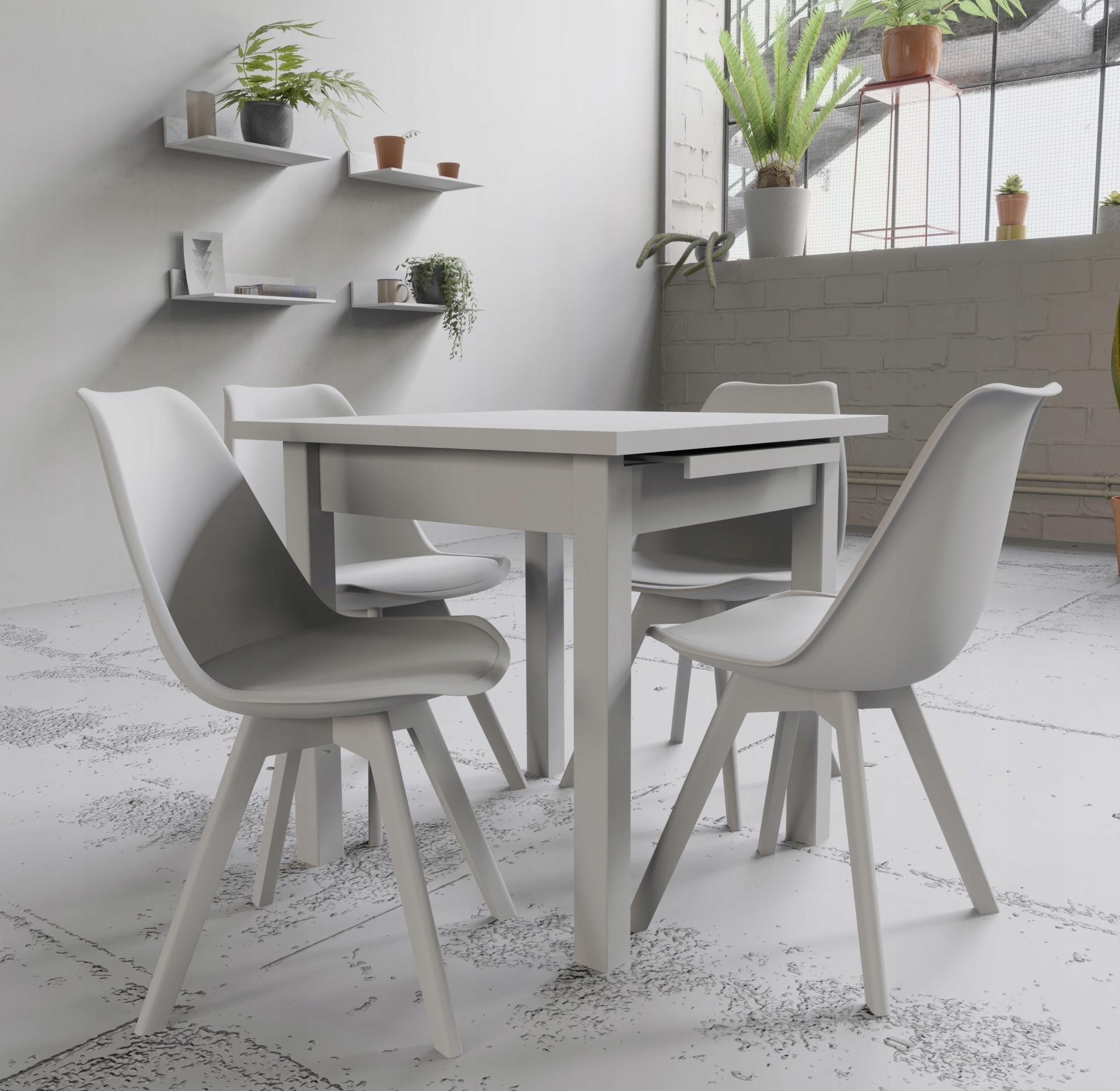 NOWOCZESNE MEBLE DO KUCHNI ANEKSU STÓŁ I KRZESŁA Marka Sandow