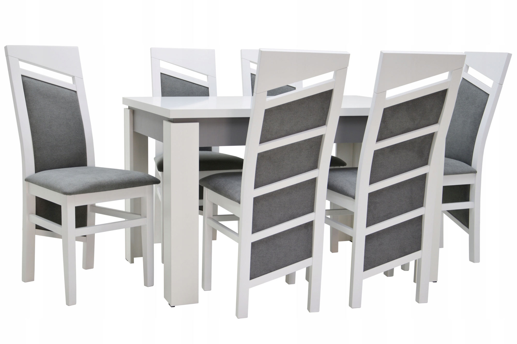 6 krzeseł i stół ROZKŁADANY 160 cm ZESTAW KUCHENNY