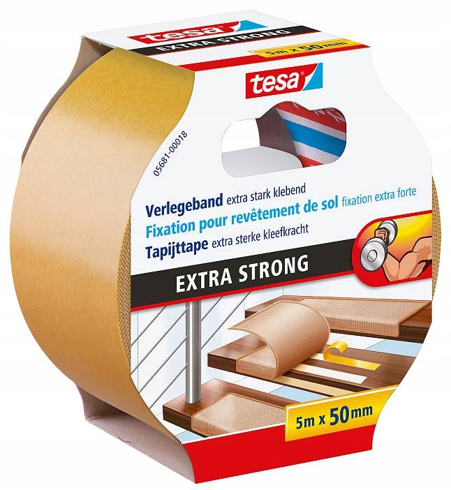 

Taśma do wykładzin tesa extra strong 5m 50mm mocna