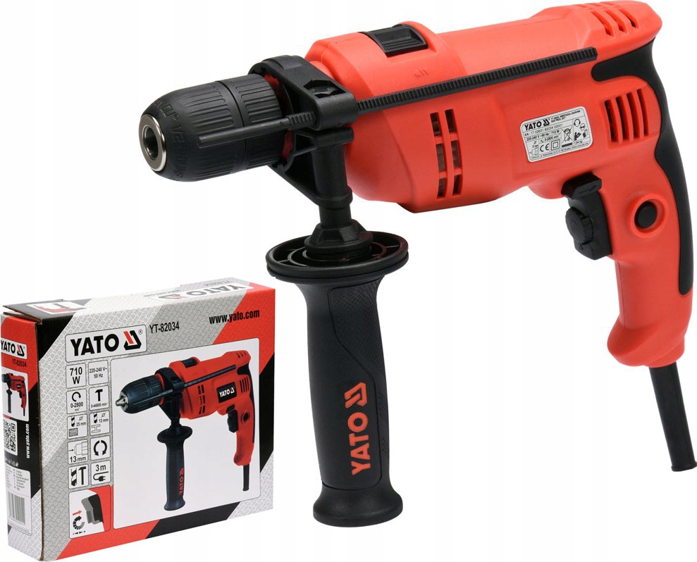 

Yato Wiertarka Udarowa 710W Uchwyt 13MM