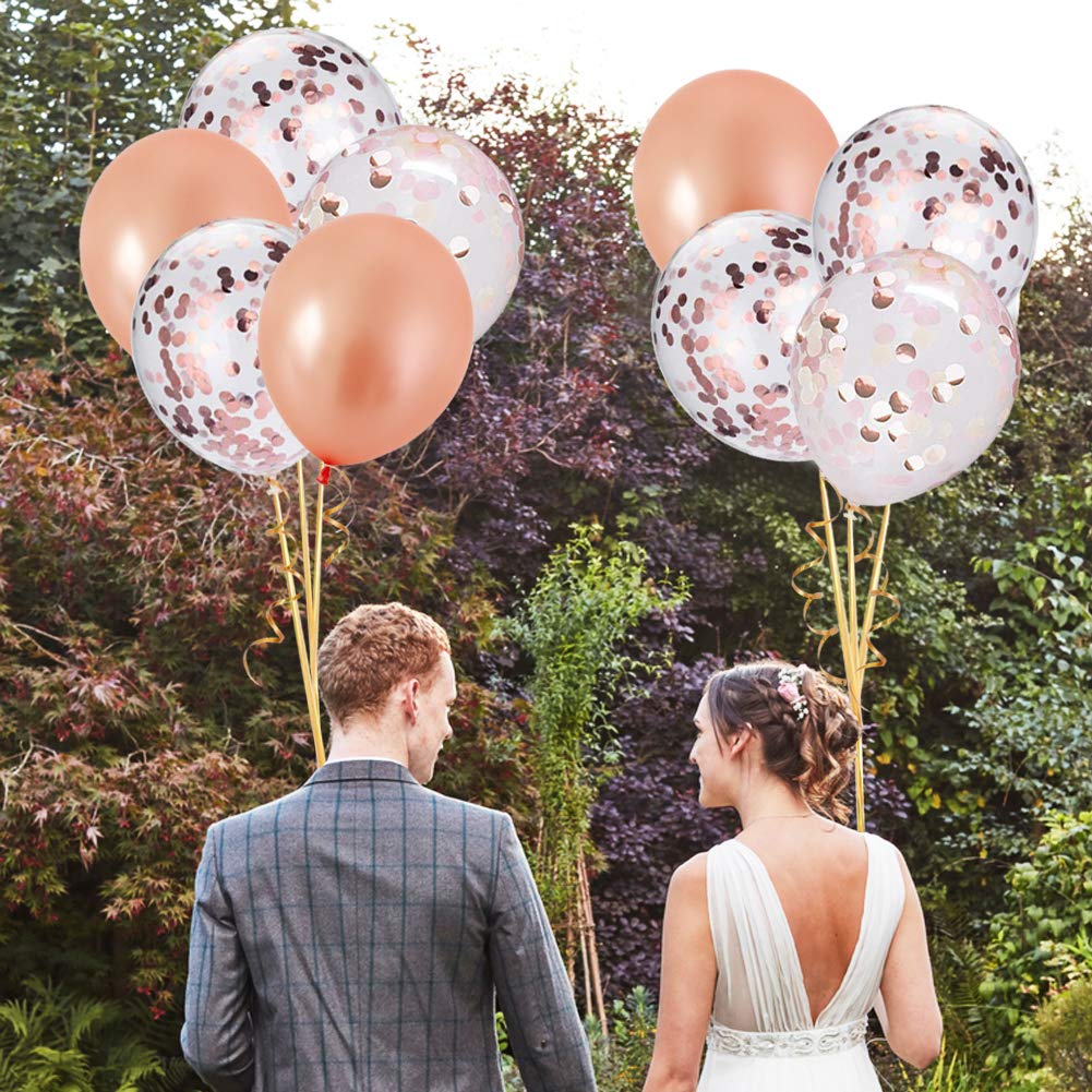 BALONY ROSE GOLD Metaliczne -- 30cm -- 25szt Marka Party Deco