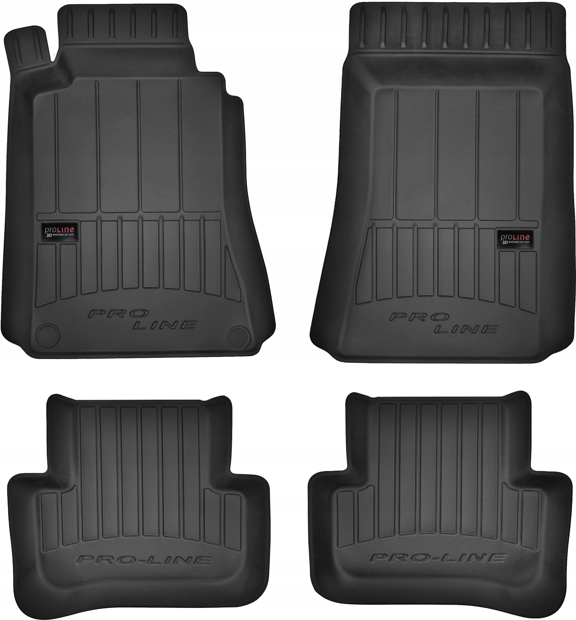 Gumové Koberce Proline Mercedes Klasa C W203 2000-2007, 4ks3D407206 Frog