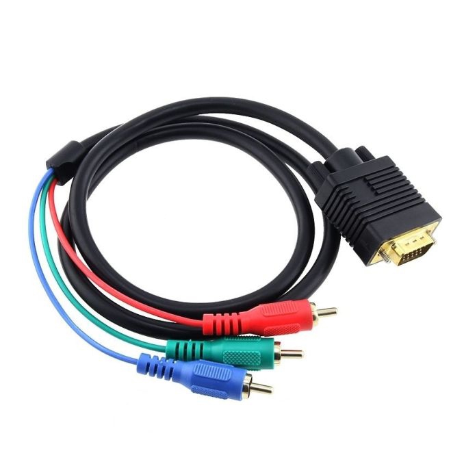 

Kabel Adapter Vga Wideo 3 x Rca Cinch 1,5m