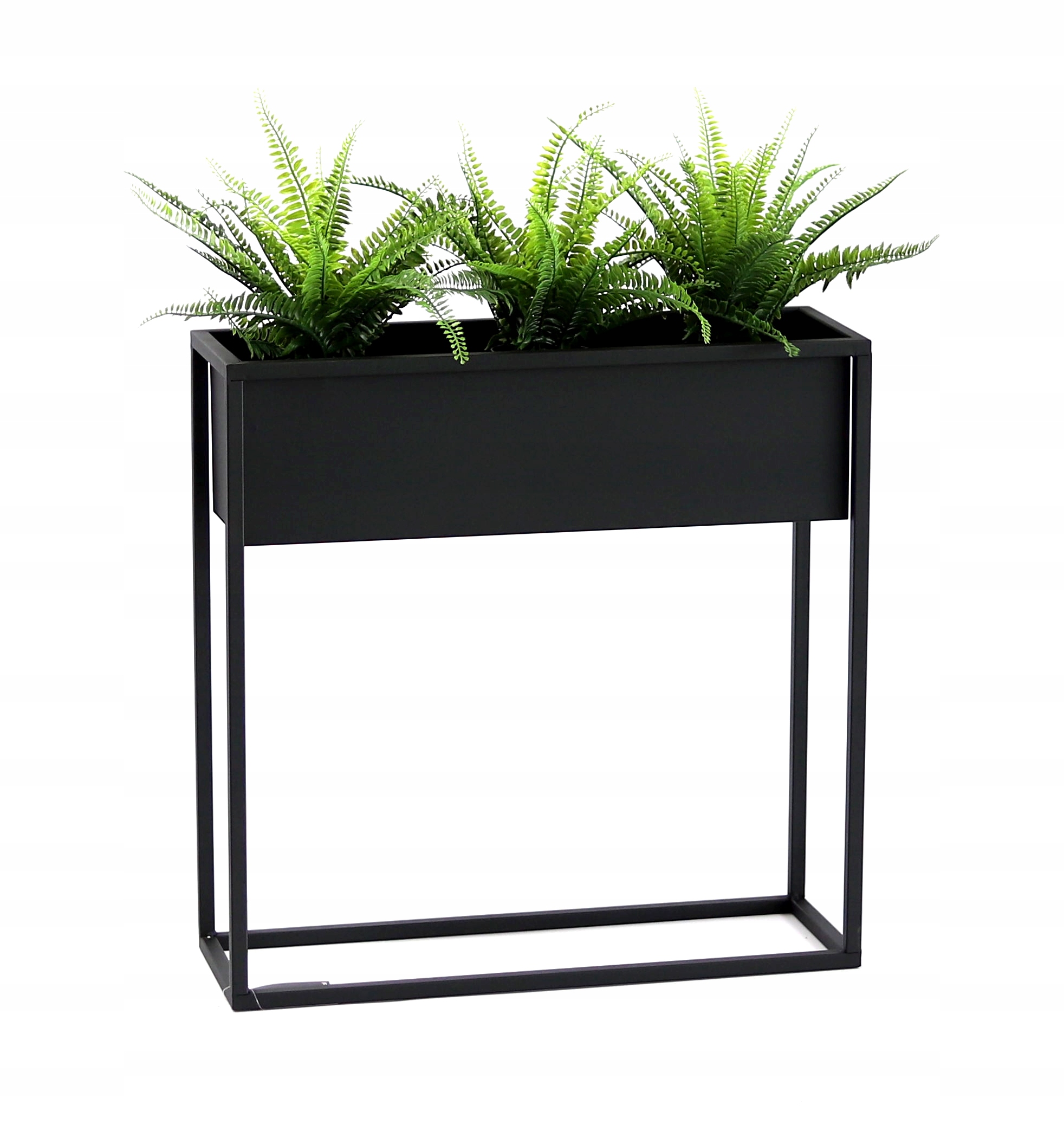 Kwietnik Metalowy Stojący Stojak na kwiaty czarny 60x60cm skrzynka LOFT