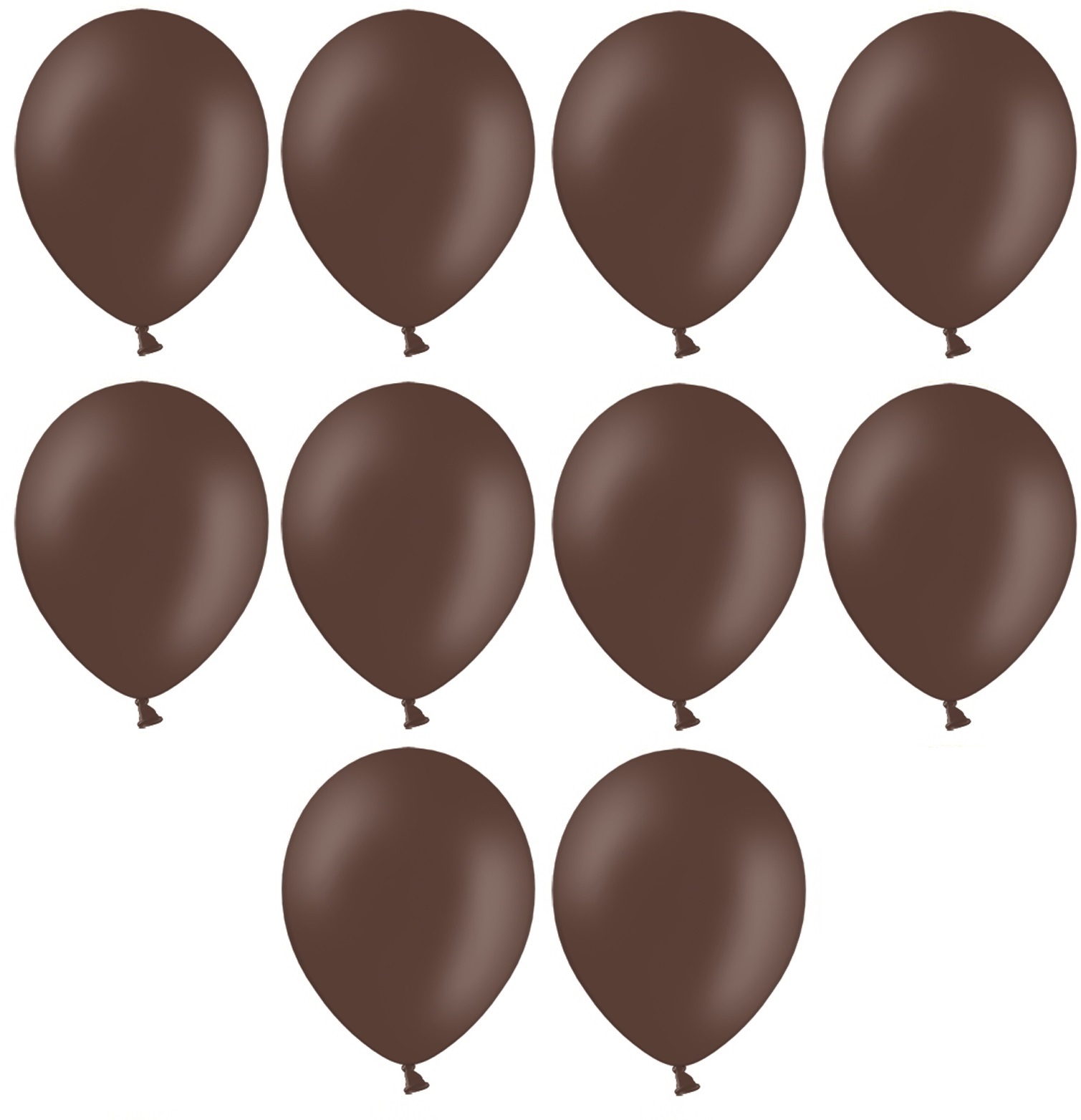 

Balony Brązowe 36cm Pastelowe 10szt ślub urodziny