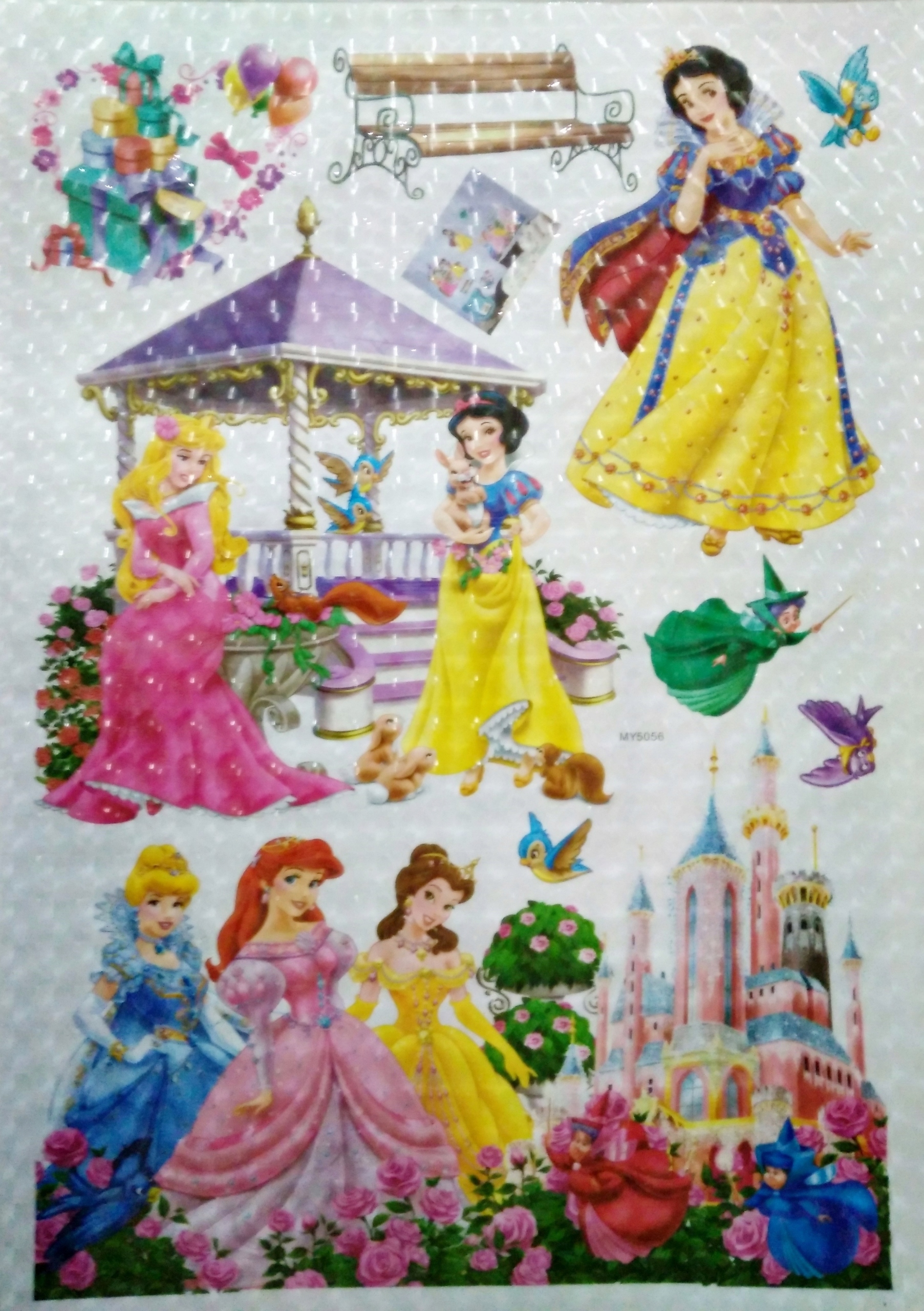 

Naklejki na ścianę księżniczki princess kopciuszek