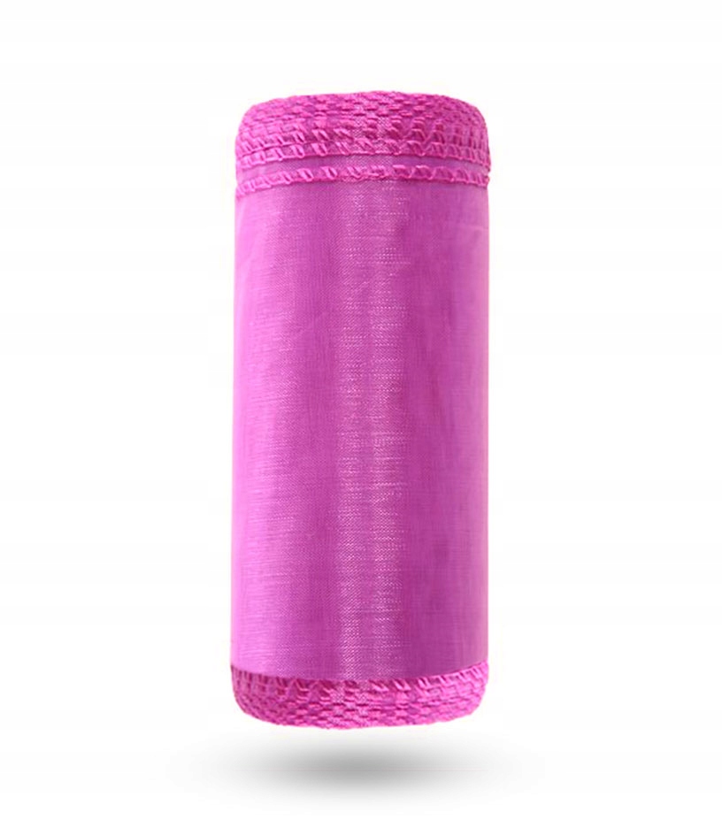 

Organza Organtyna 12cm x 9m różowa - Obszyta!!!
