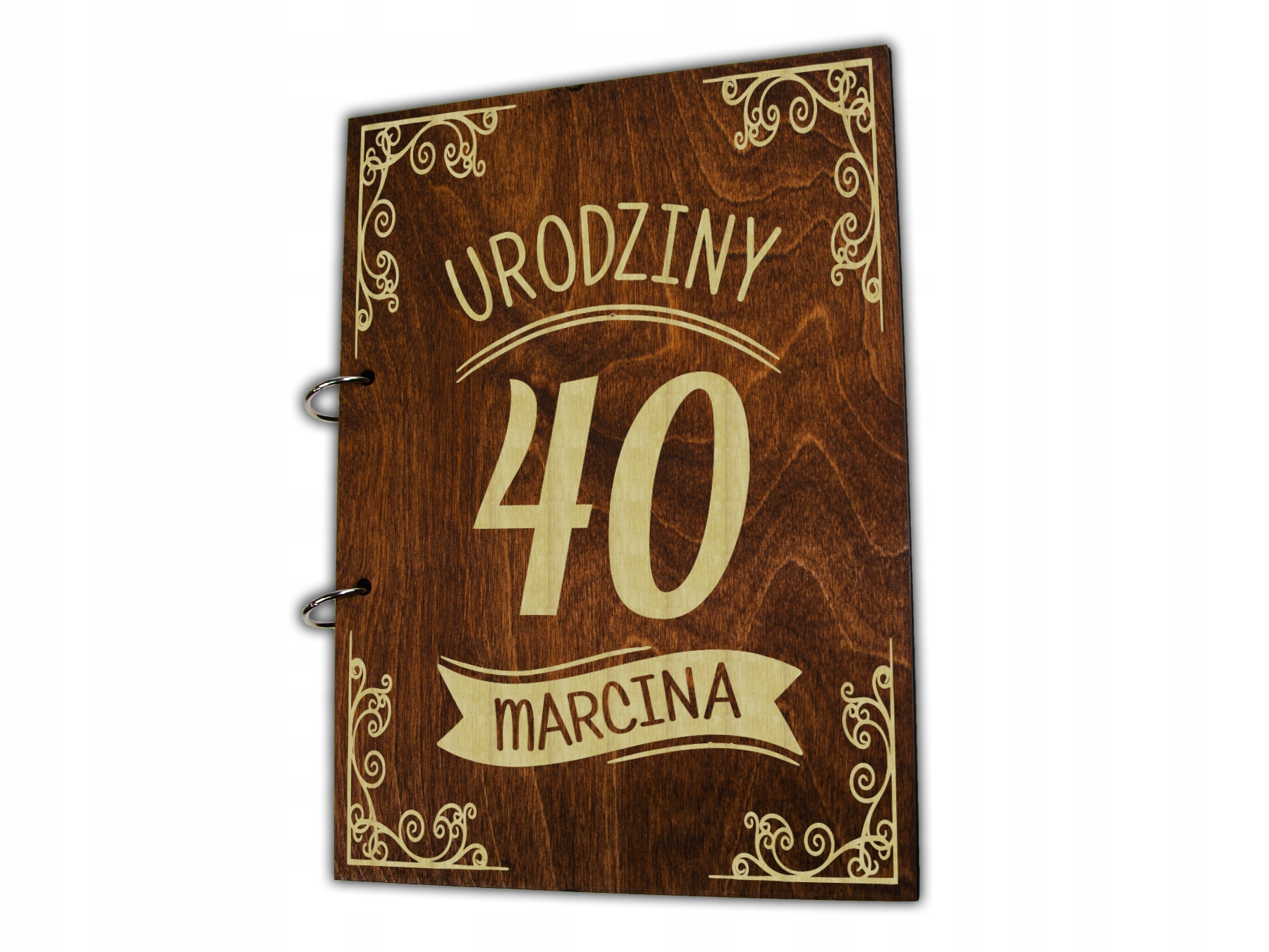 

Grawerowany Drewniany Album Na Urodziny Prezent