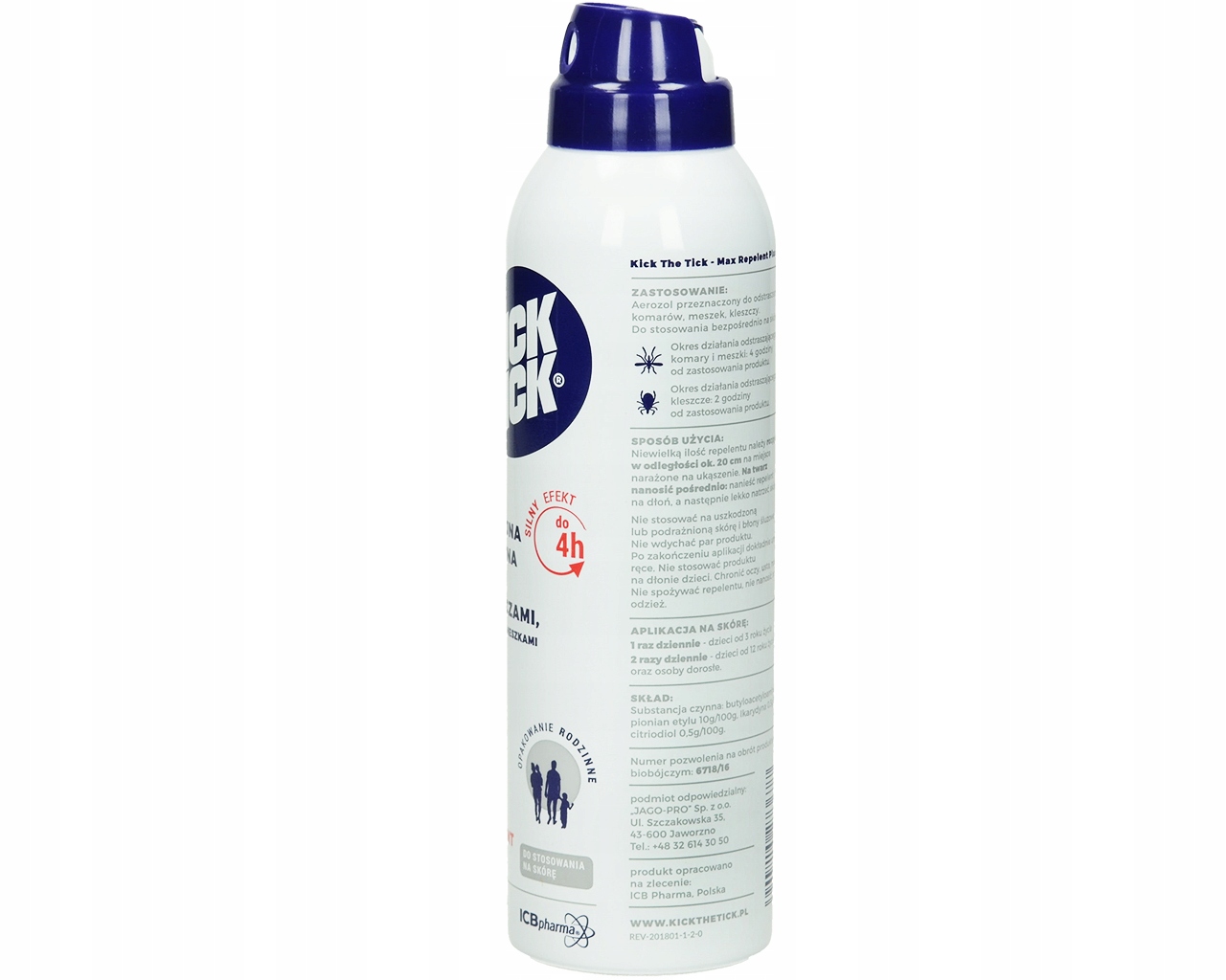 SPRAY ŚRODEK ODSTRASZACZ NA KLESZCZE KOMARY 200ML EAN (GTIN) 5904215273677