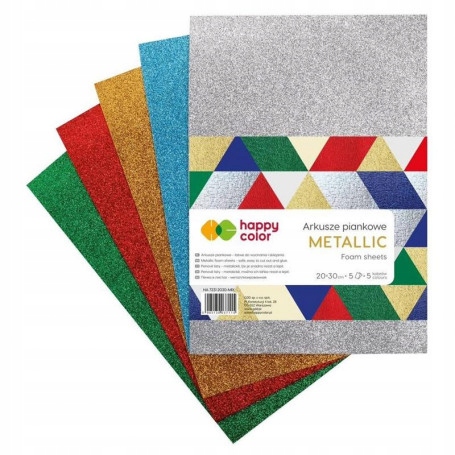 

Arkusze piankowe A4 Metalic HappyColor