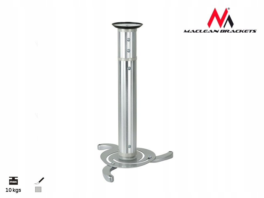 UCHWYT DO PROJEKTORA WIESZAK SUFITOWY UNIWERSALNY OBROTOWY MACLEAN MC-517 EAN (GTIN) 5901549689464