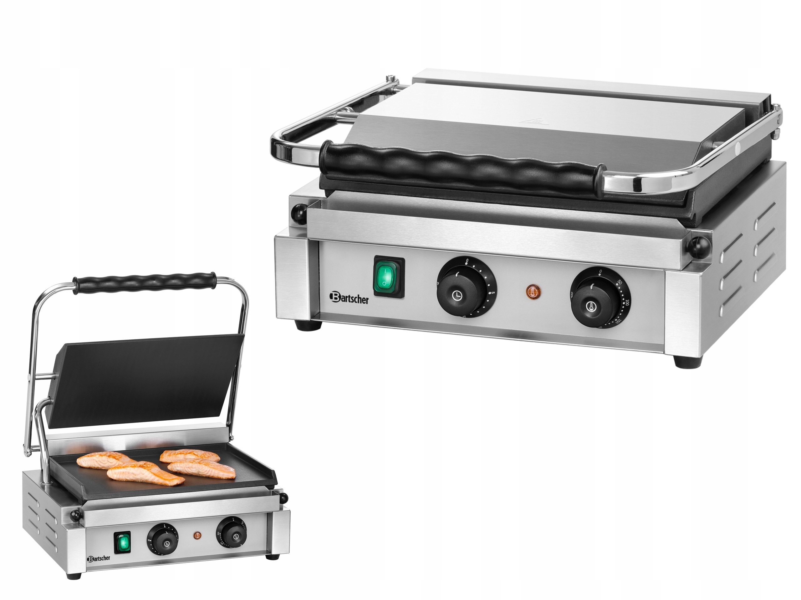 

Grill Kontaktowy Opiekacz Panini Gładki Bartscher