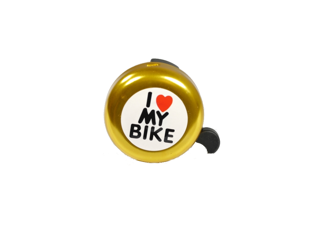 

Dzwonek rowerowy I Love My Bike złoty