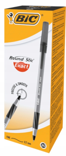 

Długopis Biurowy Bic Round Stic Exact Czarny 20x