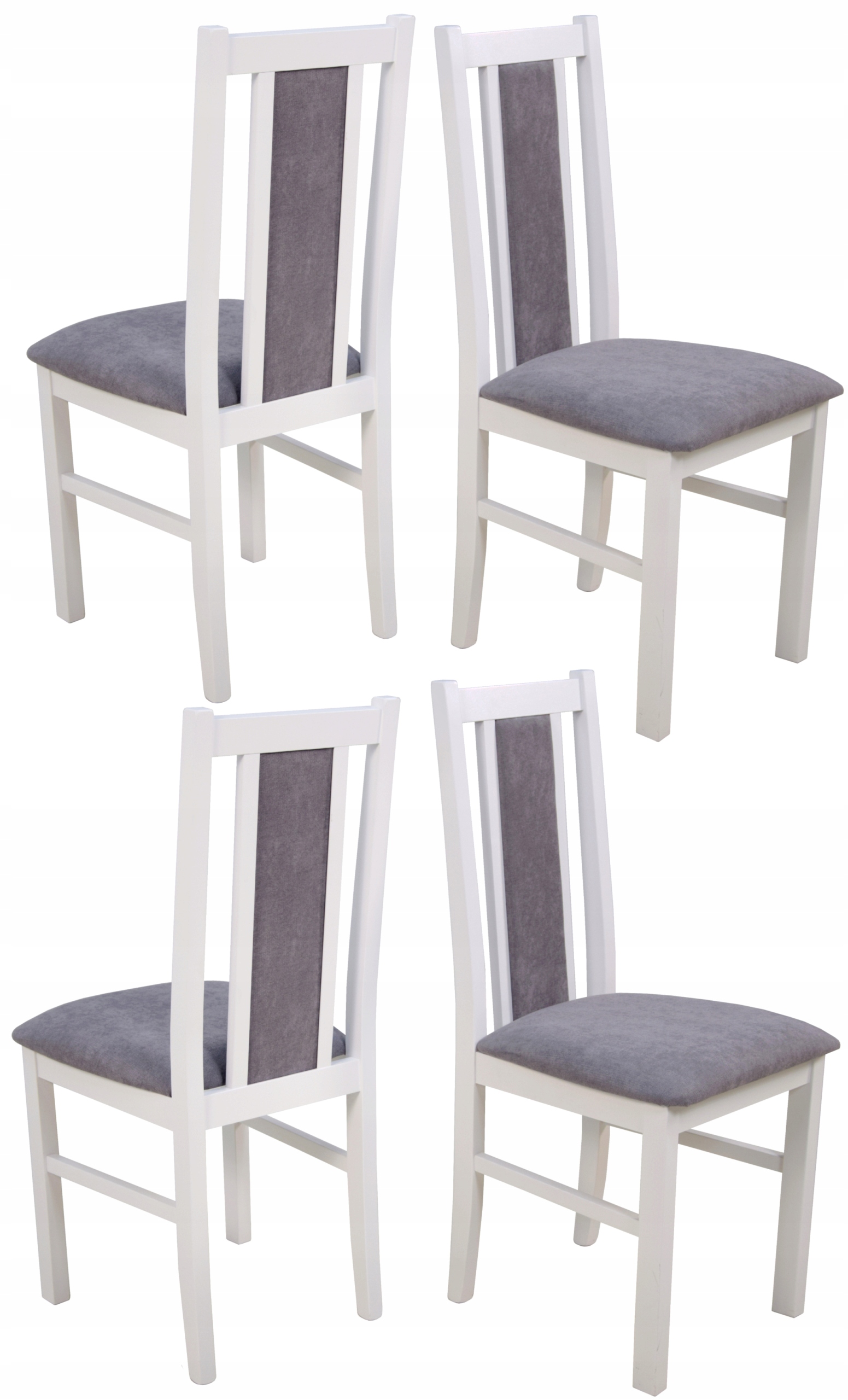 Деревянные белые стулья для столовой - 88 фото