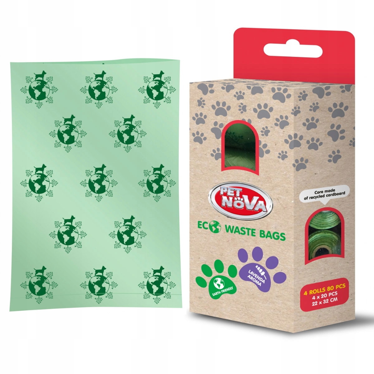 

Pet Nova Worki biodegradowalne na odchody 4x20szt