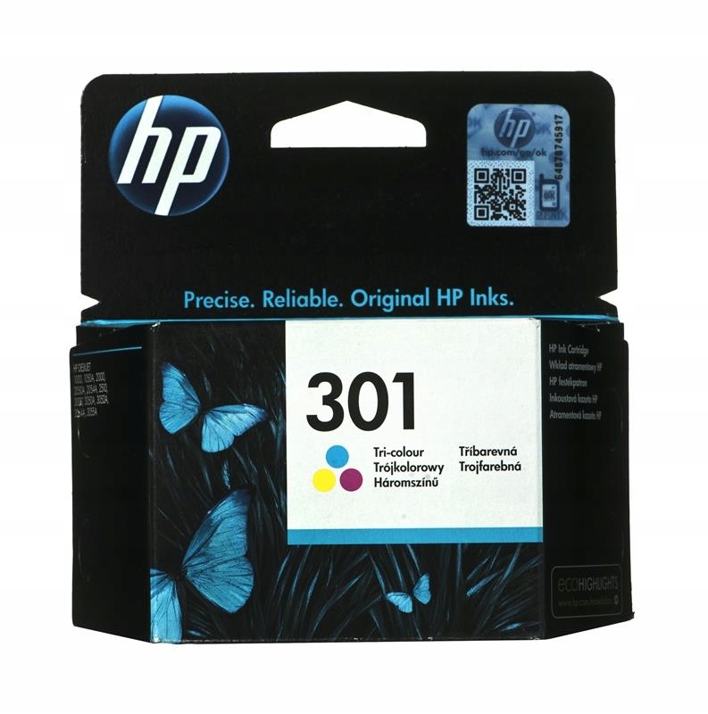 BAREVNÝ ORIGINÁLNÍ INKOUST HP 301 CH562EE 165 STRAN