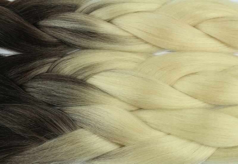 Włosy SYNTETYCZNE do warkoczyków KOLOROWE warkoczyki DOCZEPIANE WŁOSY ombre Marka Luvu