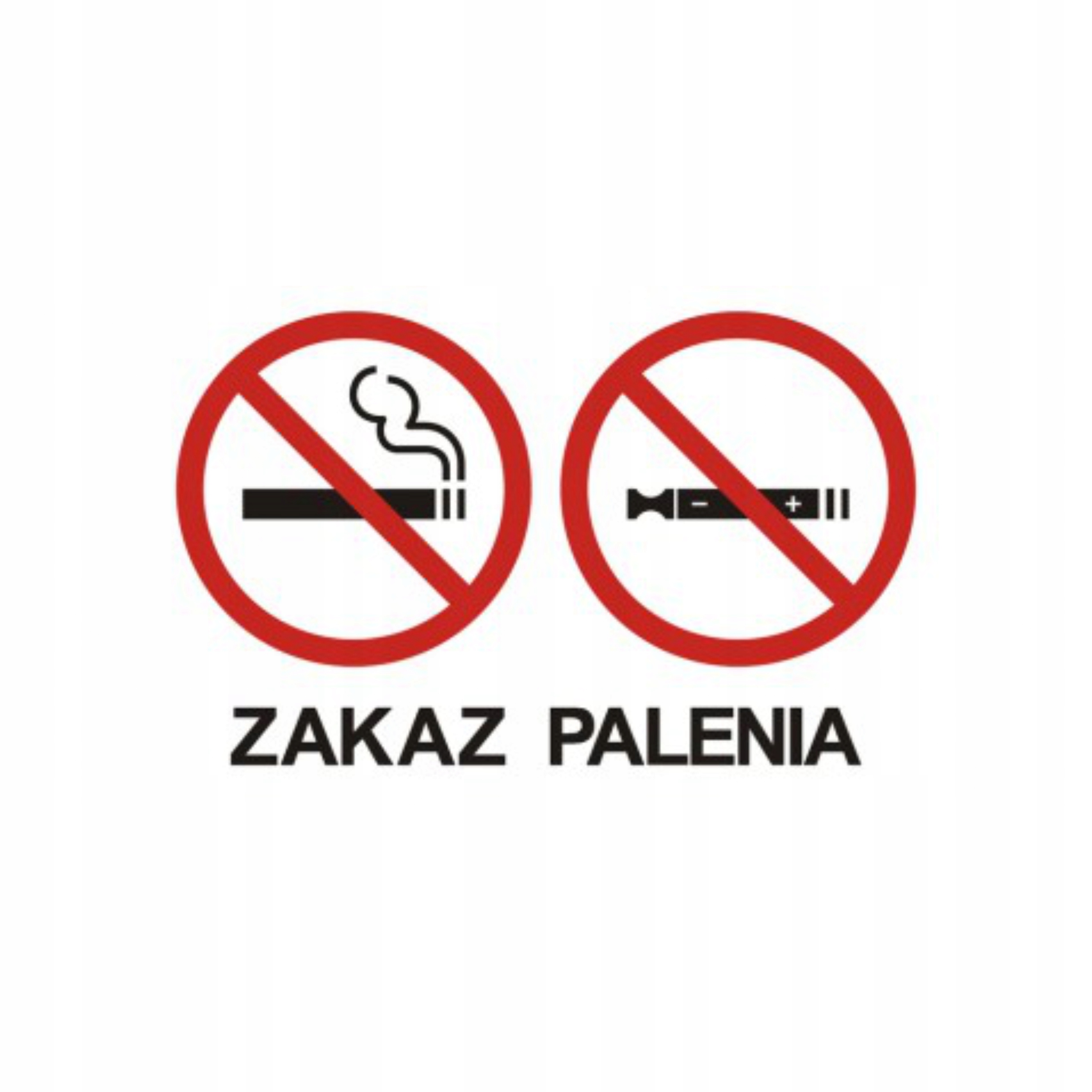 

Tablica znak Zakaz palenia tytoniu i e-papierosów