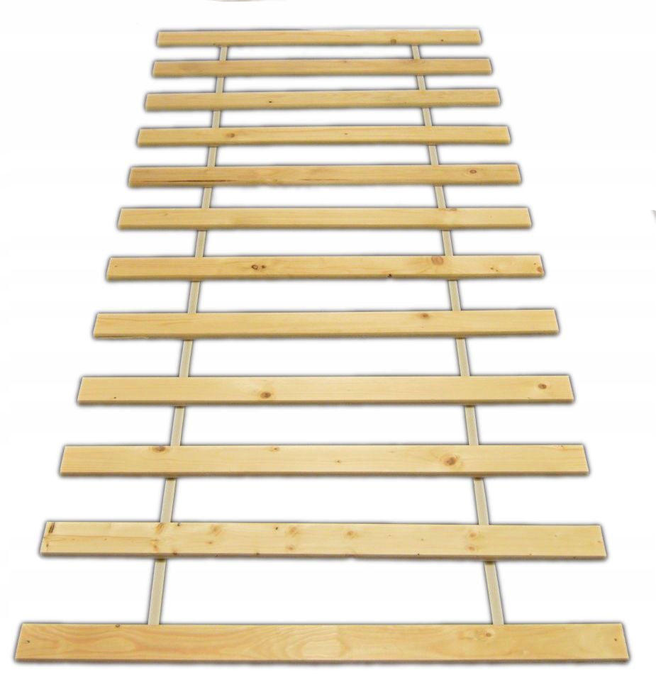 DREWNIANY STELAŻ WKŁAD DO ŁÓŻKA 100X200 18 listew Regulacja bez regulacji