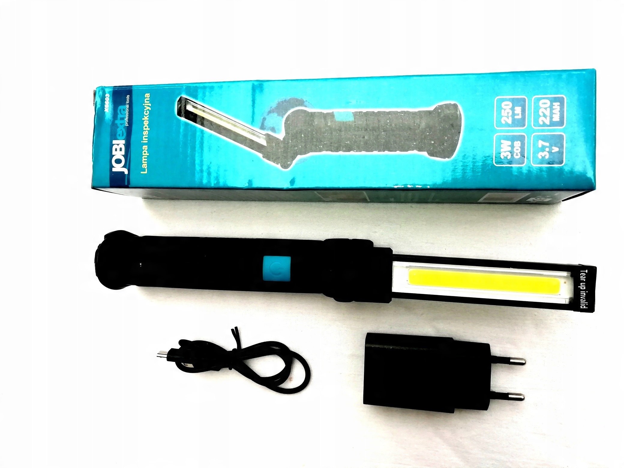 

Lampa Latarka inspekcyjna warsztatowa 3W Usb aku