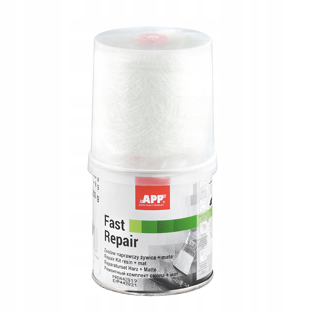 

App zestaw naprawczy żywica utwardzacz mata 250 g