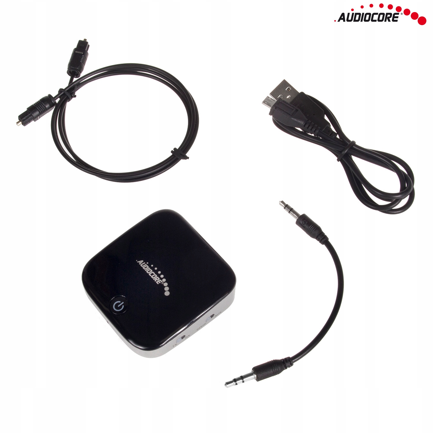 Odbiornik i Nadajnik Bluetooth Apt-X HiFi Audio AUX Toslink Audiocore AC830 Marka Audiocore